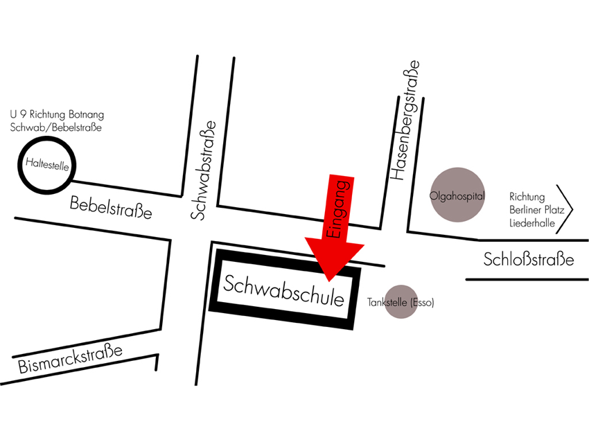 Lageplan der Fechtabteilung